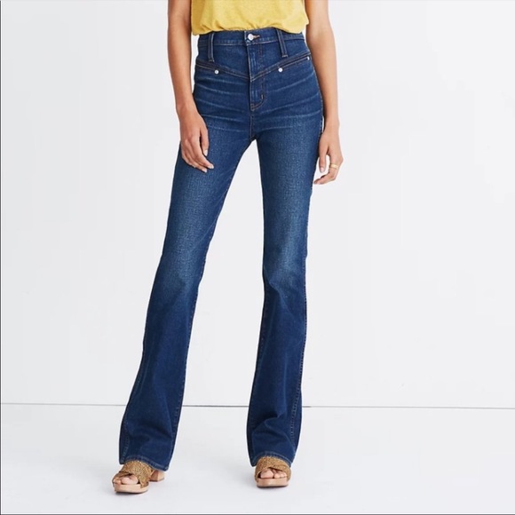 Madewell Denim - Madewell Skinny Flare Jeans in Bluffwood Wash 26
